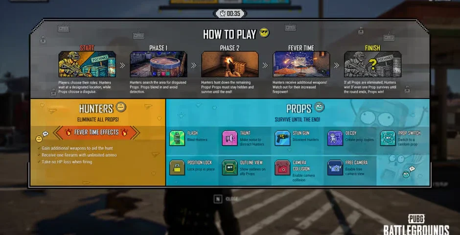 PUBG Battlegrounds launches Prop Hunt mode as PUBG Blindspot shuts down